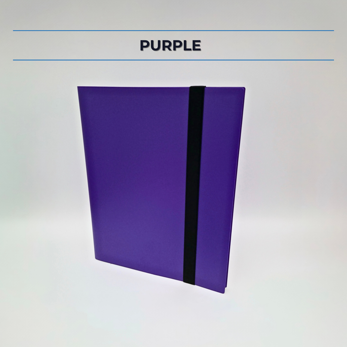 9-Pocket Plastic Trading Card Binder with Strap (Sleeve & Top Loader Options)