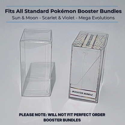 Pokémon Booster Bundle Protector – Clear Plastic Storage Case (1-3-5 Pack)