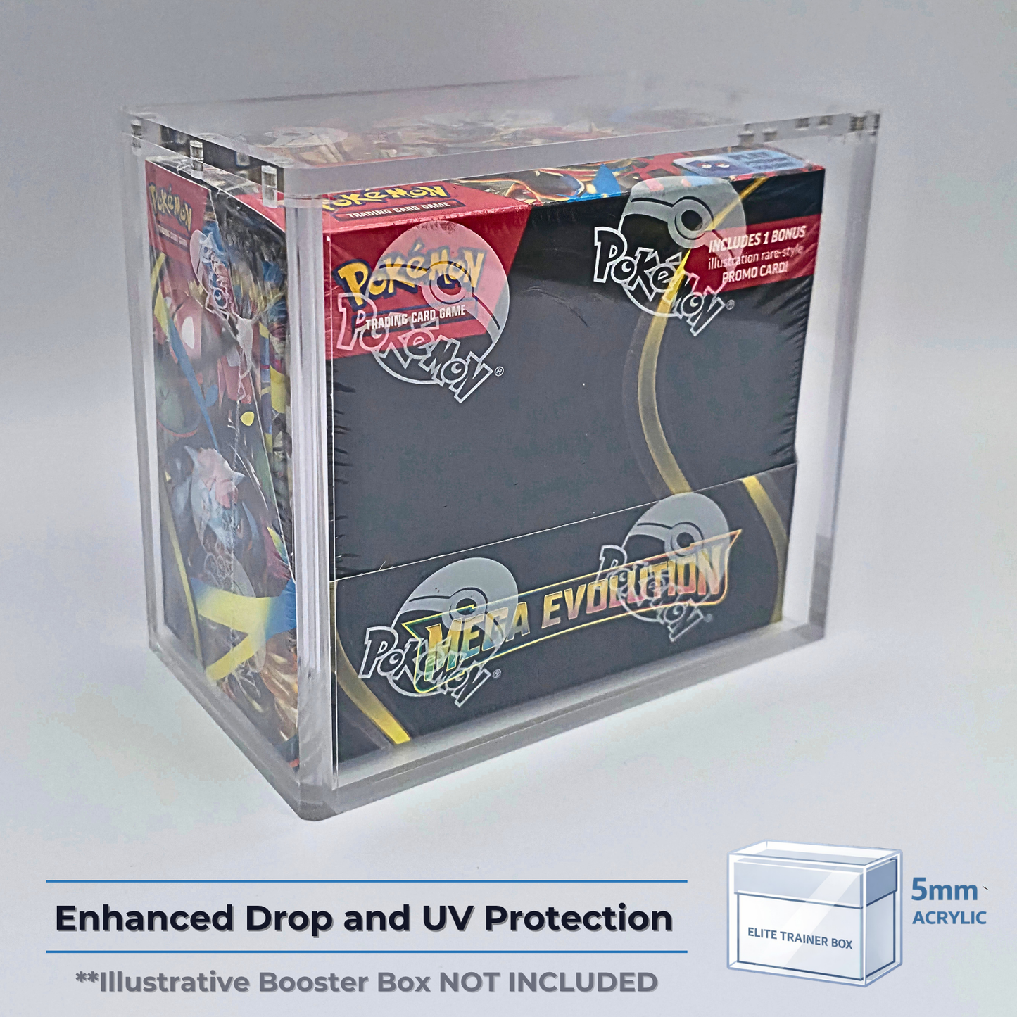 Pokémon Booster Box Acrylic Case – Magnetic 5mm Display Protector