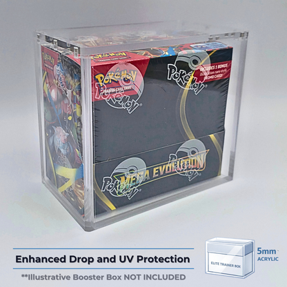 Pokémon Booster Box Acrylic Case – Magnetic 5mm Display Protector