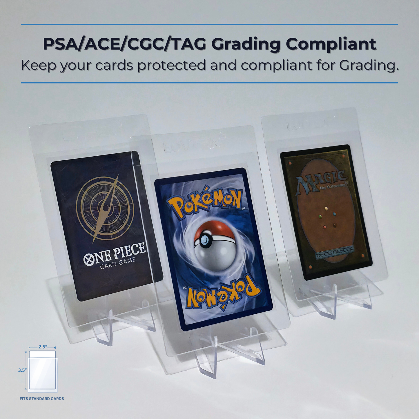 Semi-Rigid Trading Card Holders – Grading & Storage Protection (10-100 Pack)
