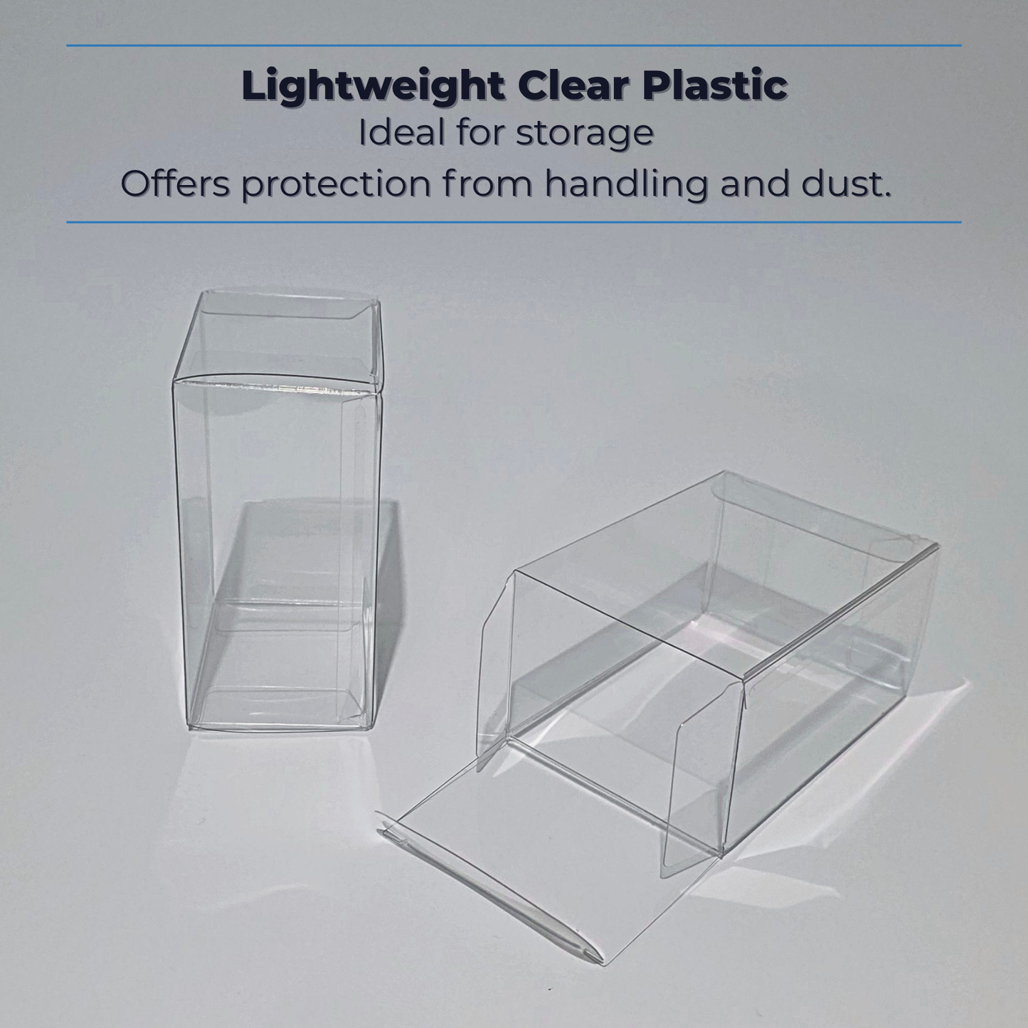 Pokémon Booster Bundle Protector – Clear Plastic Storage Case (1-3-5 Pack)