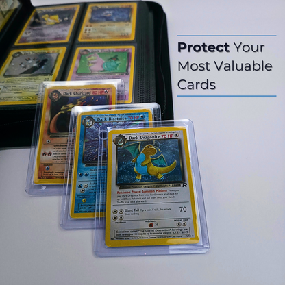 3"x4" Trading Card Top Loaders (35pt) – Rigid Protective Sleeves for TCG (25-100 Pack)