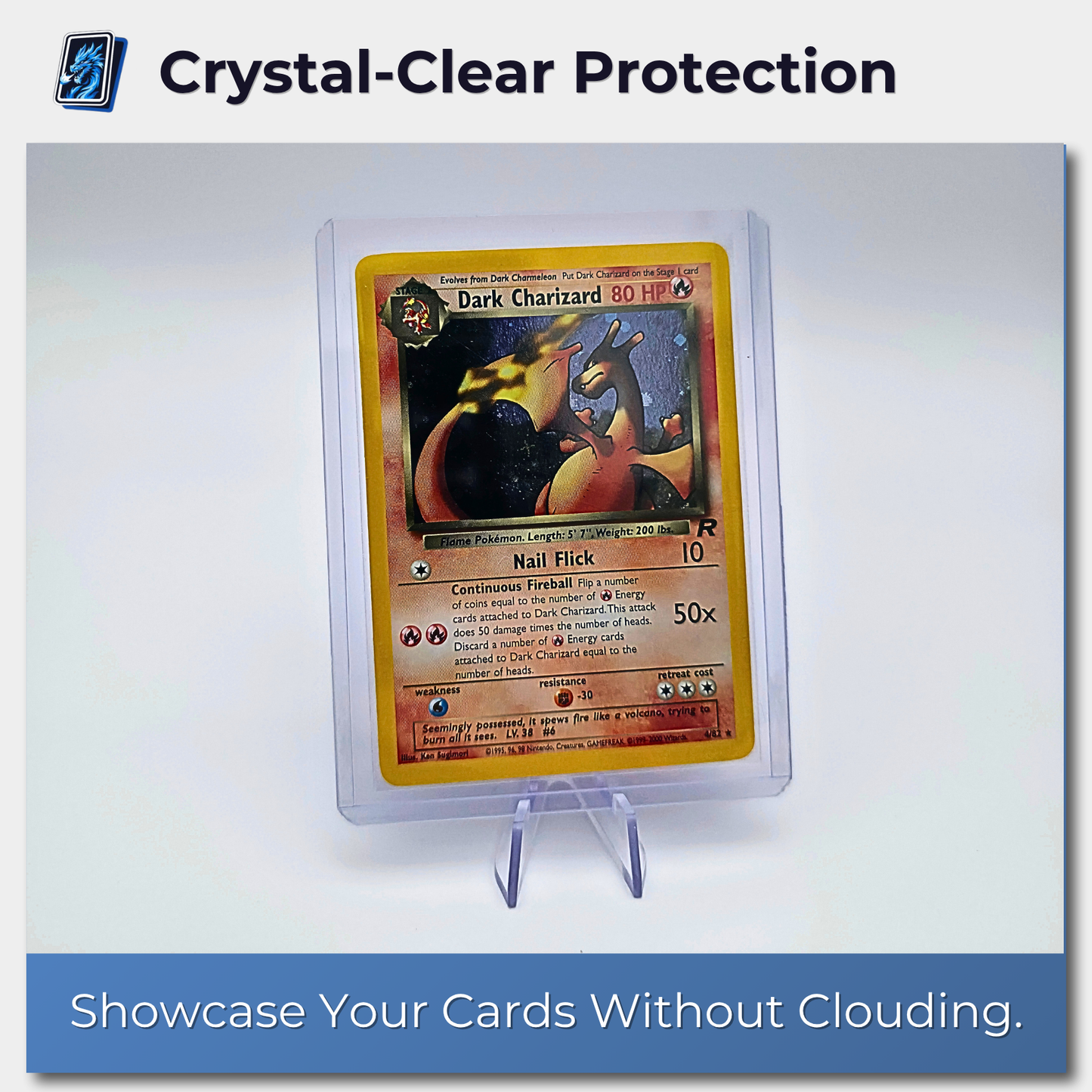 3"x4" Trading Card Top Loaders (35pt) – Rigid Protective Sleeves for TCG (25-100 Pack)