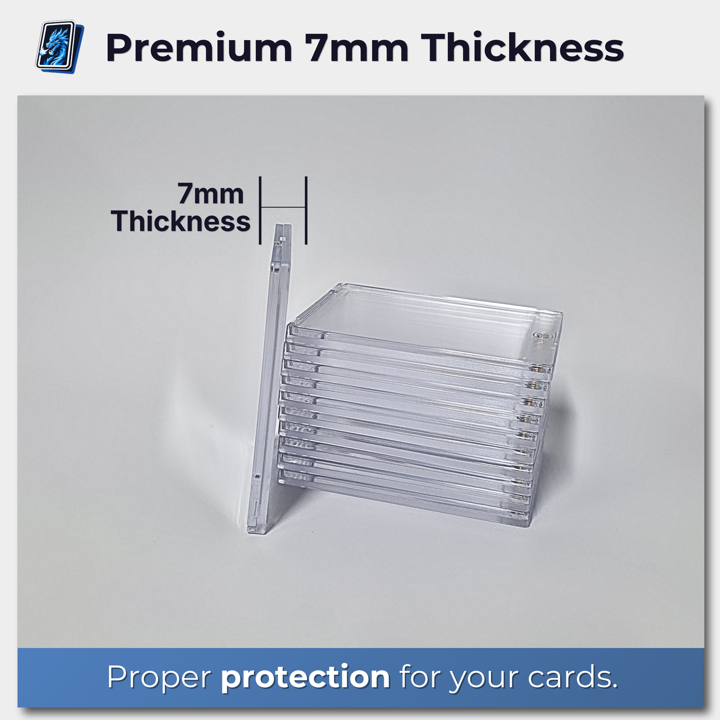 Magnetic Trading Card Holder 7mm | One-Touch Case