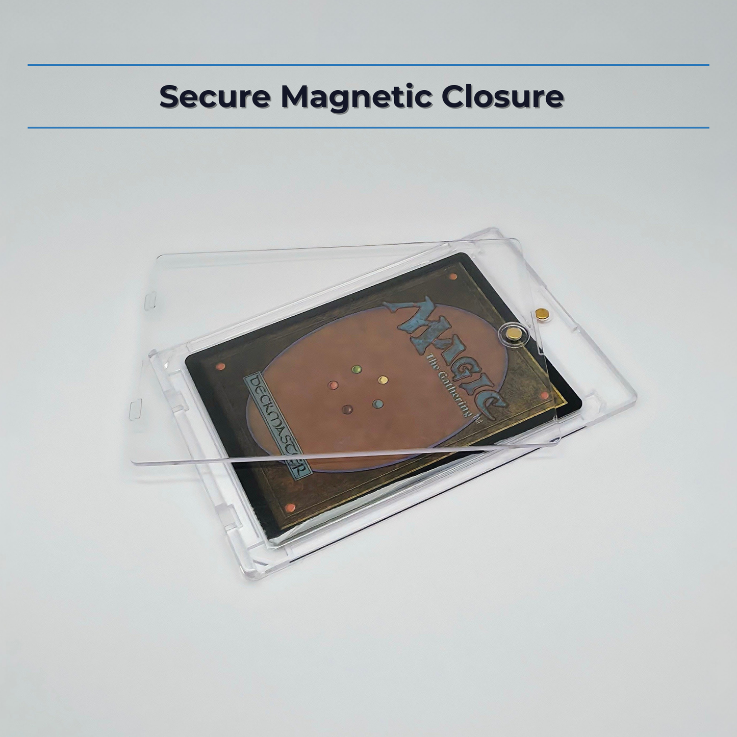 Magnetic Trading Card Holder with Stand | 4mm One-Touch Display Case