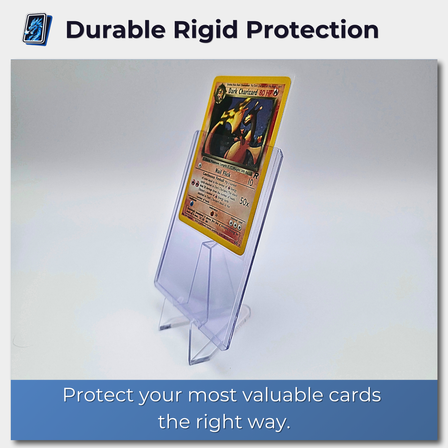 3"x4" Trading Card Top Loaders (35pt) – Rigid Protective Sleeves for TCG (25-100 Pack)