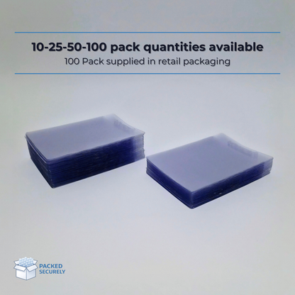 Semi-Rigid Trading Card Holders – Grading & Storage Protection (10-100 Pack)