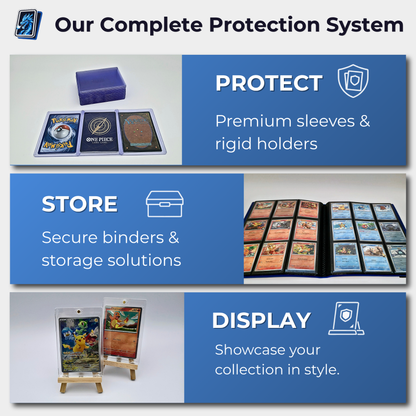 Trading Card Bulk Storage Box | 4-Row Card Box – Holds 2400 Cards