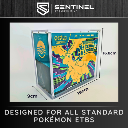 Pokémon Elite Trainer Box Acrylic Case – Premium Magnetic 5mm ETB Display Protector