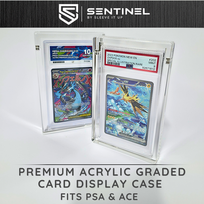 PSA Graded Card Acrylic Display Case – 5mm Magnetic Slab Protector