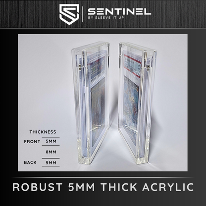 PSA Graded Card Acrylic Display Case – 5mm Magnetic Slab Protector