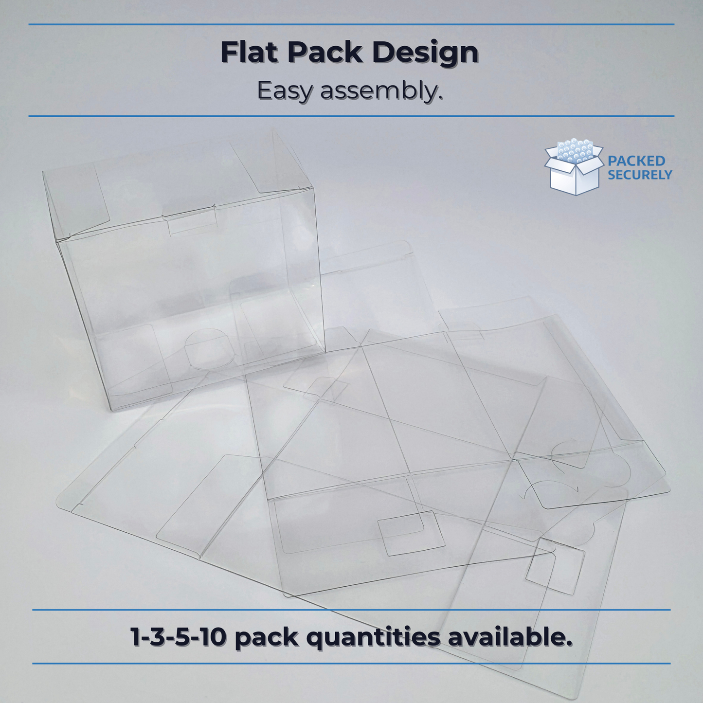 Pokémon Booster Box Protector – Clear Plastic Storage Case (1-10 Pack)