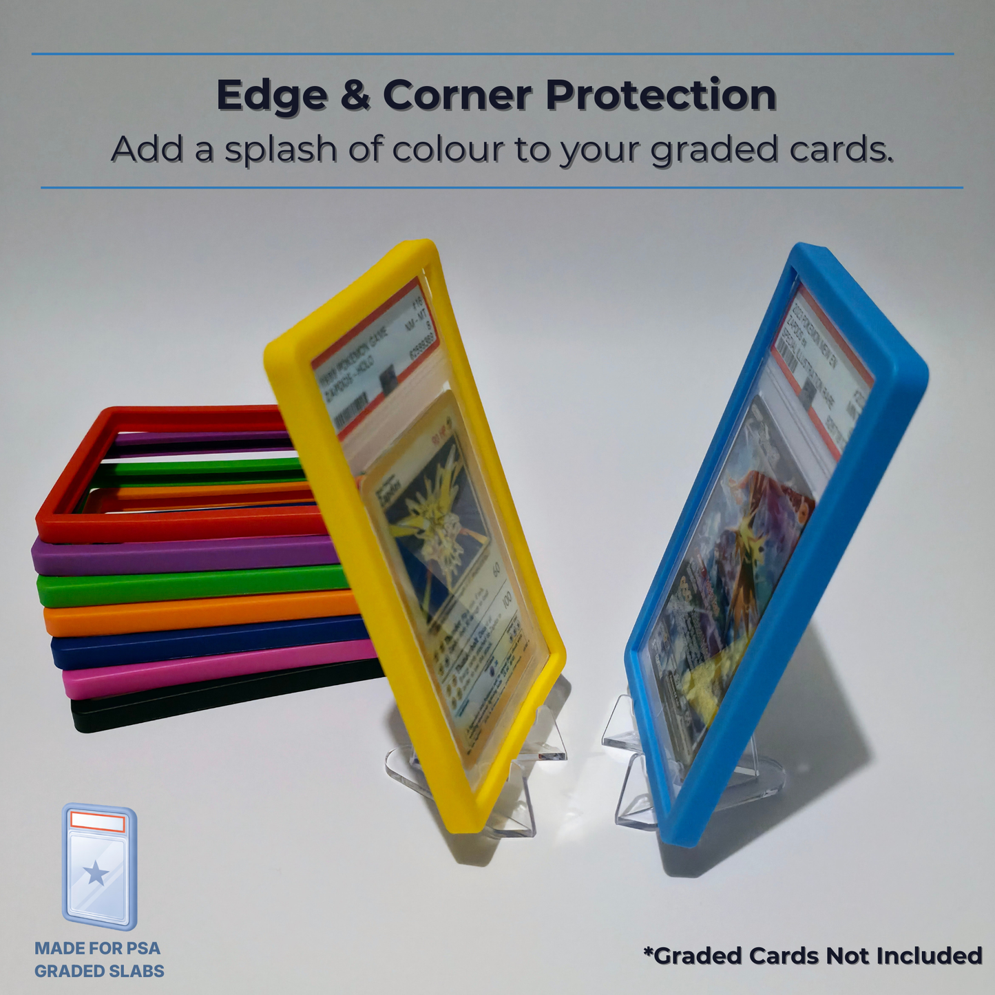 PSA Slab Silicone Bumper Protector - Graded Card Edge Protection