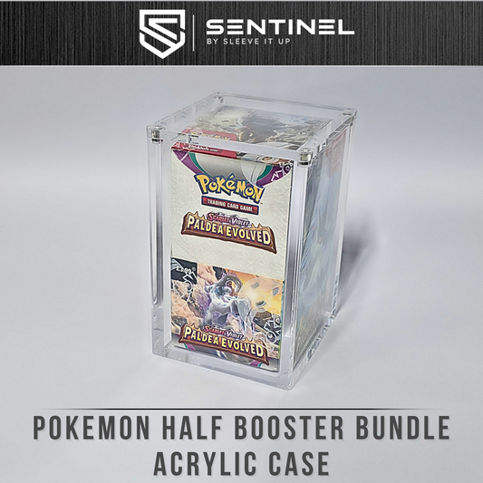 Pokemon Half Booster Acrylic Case- Premium 5mm Thick Display - Magnetic Protector