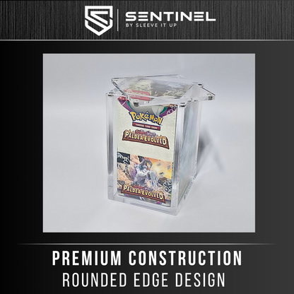 Pokemon Half Booster Acrylic Case- Premium 5mm Thick Display - Magnetic Protector
