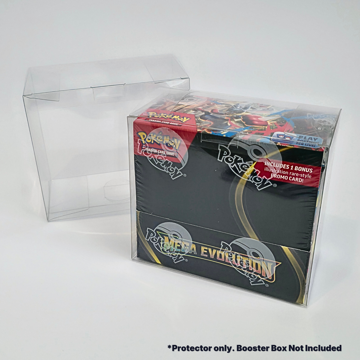 Pokémon Booster Box Protector – Clear Plastic Storage Case (1-10 Pack)