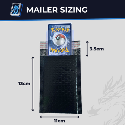 Bubble Mailers 11x13cm for Trading Cards | Pokémon MTG Shipping Envelopes | Toploader Safe