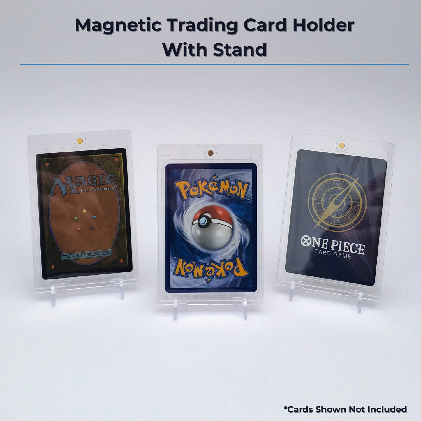 Magnetic Trading Card Holder with Stand | 4mm One-Touch Display Case