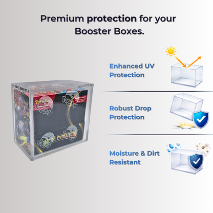 Pokémon Booster Box Acrylic Case – Magnetic 5mm Display Protector