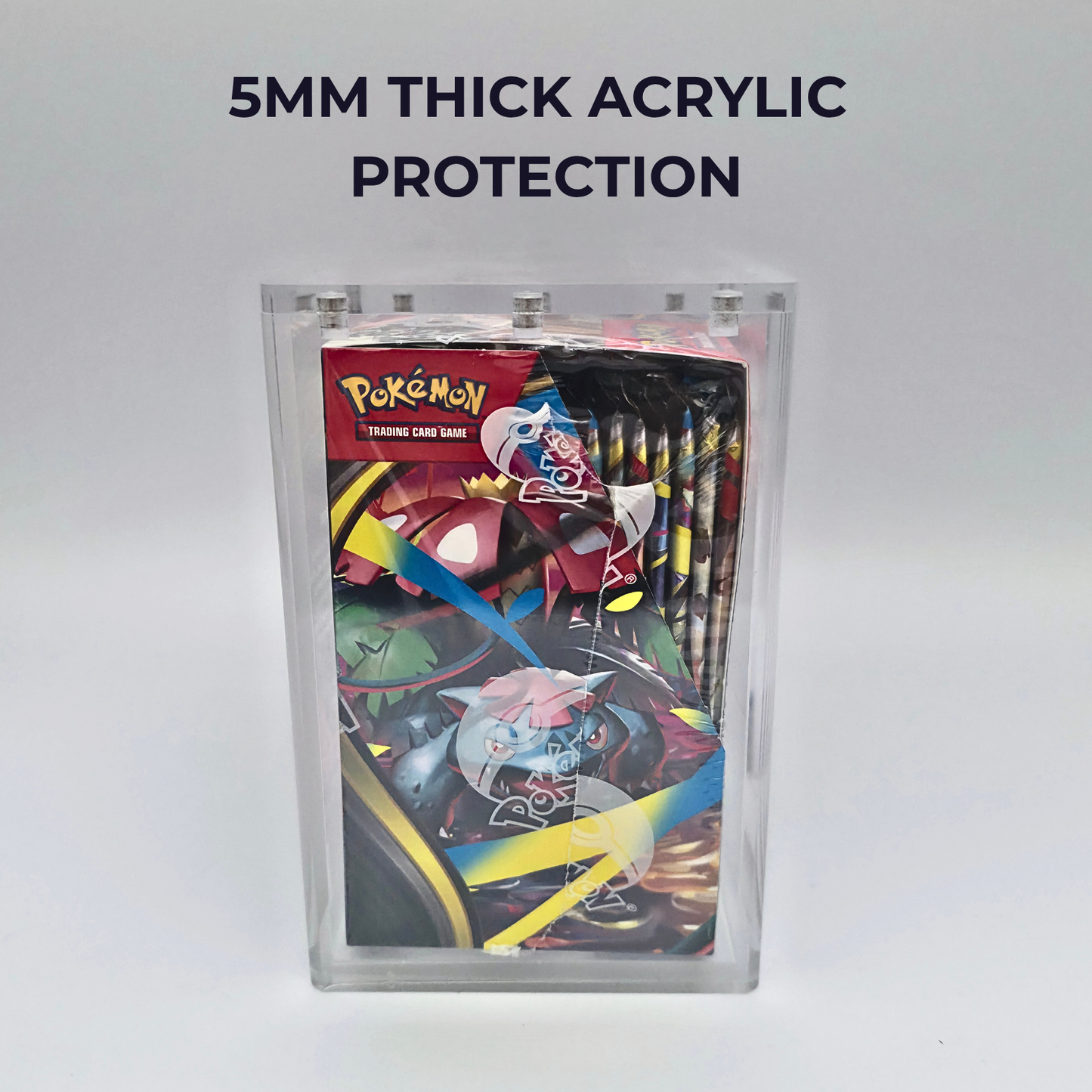 Pokémon Booster Box Acrylic Case – Magnetic 5mm Display Protector
